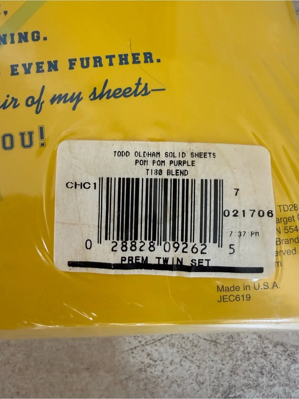 Vintage 2002 Todd Oldham Target Dorm Room Twin Sheets Sealed Y2K NOS